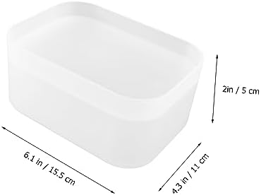 Callaron 1Pc Cosmetic Storage Case with Dustproof Lid