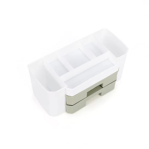 HMDABD Cosmetic Organizer With Drawers Clear Plastic Case