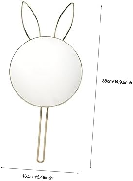 Beaupretty Wall Mounted Bunny Ear Cosmetic Mirror