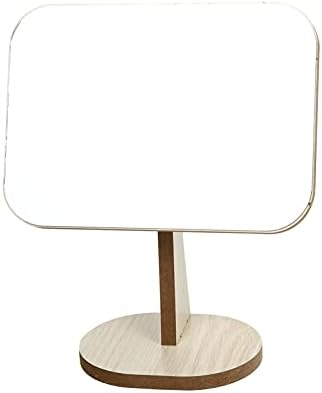 JOEBO Wooden Rotating Desktop Makeup Mirror