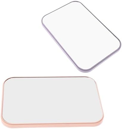 NOLITOY 2pcs Portable Makeup Mirror with Stand 1