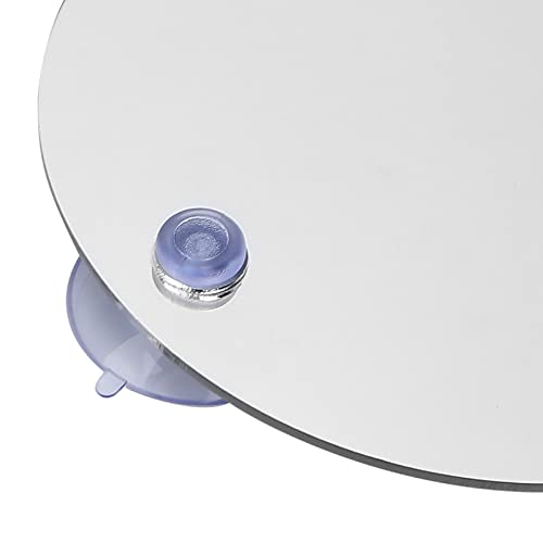 Fogless Round Shower Mirror with Suction Hook
