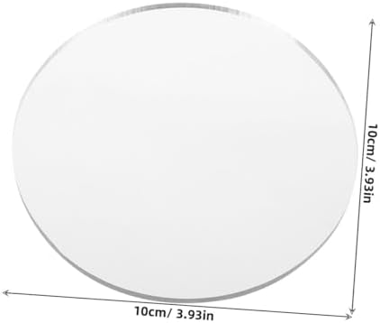 20pcs Round Acrylic Mirror Sheets for Makeup Wall Travel Vanity