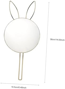 Healvian Wall Mounted Bunny Ear Makeup Mirror 1