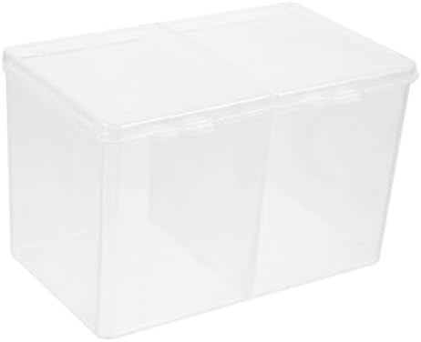 PACKOVE Cotton Pads Storage Box with Compartment Design