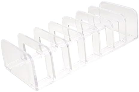 ELAYARD Makeup Holder Transparent Divided Organizer for Eyeshadow and Blusher Storage