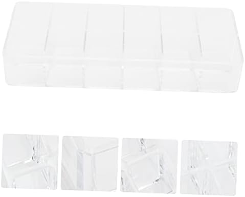 VICASKY Transparent Lip Gloss Storage Case for Lipstick Nail Polish