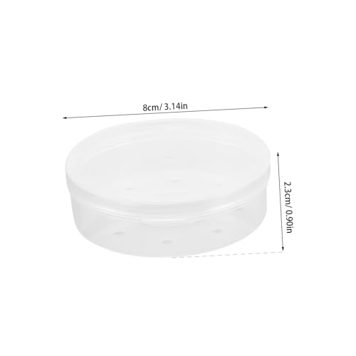 2pcs Transparent Powder Puff Holder Case for Travel