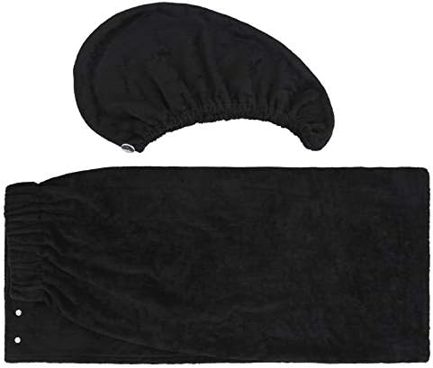 Super Absorbent Spa Bath Wrap and Hair Turban - 2pc Set