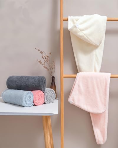 Lumimi 4-Piece Quick Dry Hair Towel Set