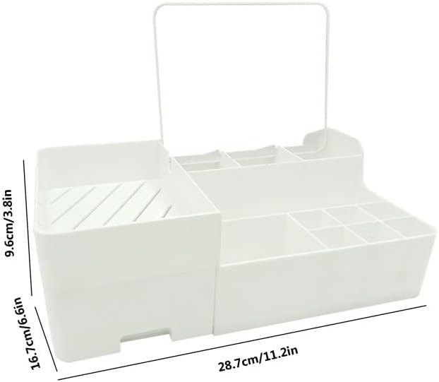KELINFONG Makeup Bag - 3 Drawer Cosmetic Organizer with Lid