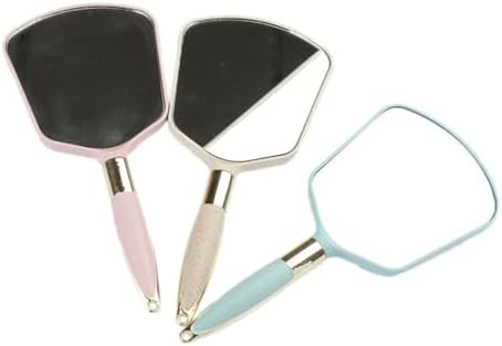 WRITWAA Handheld Vanity Mirror with Ergonomic Handle