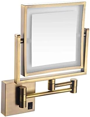DEIHGE 8 Inch LED Wall Mounted Makeup Mirror with 3X Magnifying 1