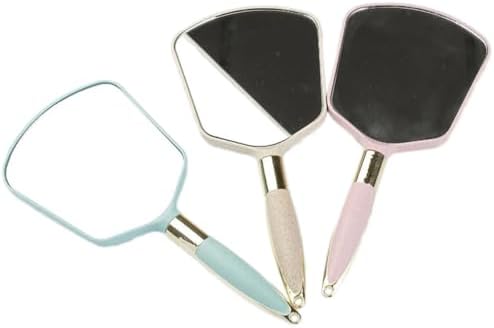 Gatuida Handheld Bathroom Mirror with Handle for Vanity and Travel Use