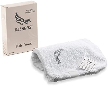 Selarus 100 Turkish Cotton Hair Towel Wrap for Women