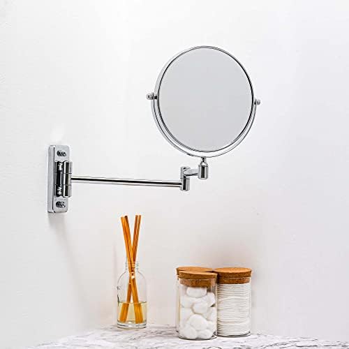 OVENTE 7 Wall Mirror with 1X10X Magnification and 360 Swivel