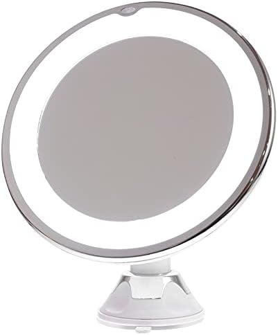 Angoily 10x Magnification LED Makeup Mirror for Women