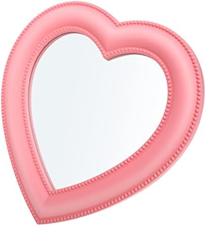 Angoily Elegant Heart Shape Wall Mounted Makeup Mirror 1