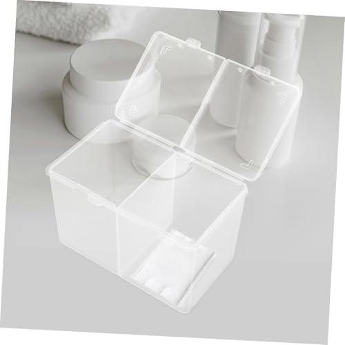 PACKOVE Cotton Pads Storage Box with Compartment Design