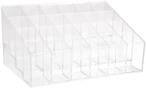 IWOWHERO 24-Slot Acrylic Lipstick Display Stand