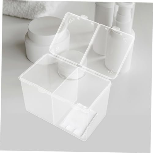 OATIPHO Cotton Pads Holder Case Durable Storage Box with Compartments