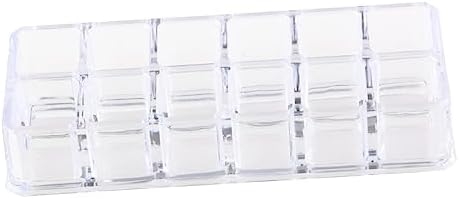 PENIKOKO Clear Acrylic Lipstick Display Stand for Organizing Makeup
