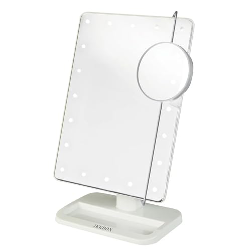 Jerdon 8x11 Lighted Vanity Mirror with 10X Magnification