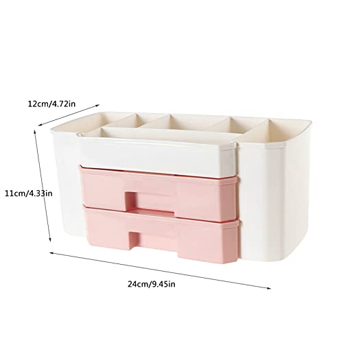 HMDABD Cosmetic Organizer With Drawers Clear Plastic Case
