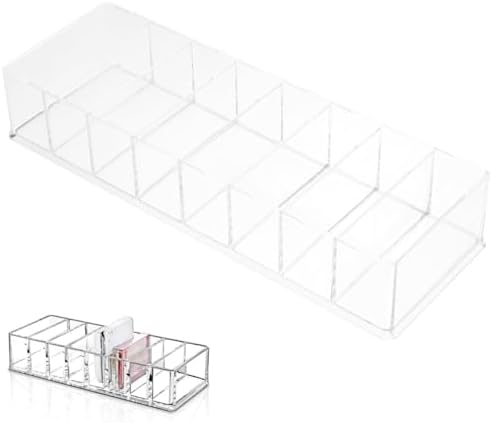 LALAFINA Acrylic Cosmetic Display Case with 8 Storage Spaces 1