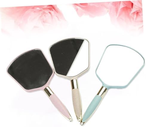 WRITWAA Handheld Vanity Mirror with Ergonomic Handle