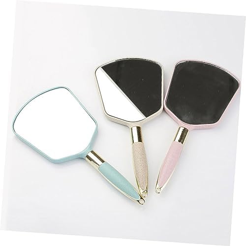 WRITWAA Handheld Vanity Mirror with Ergonomic Handle
