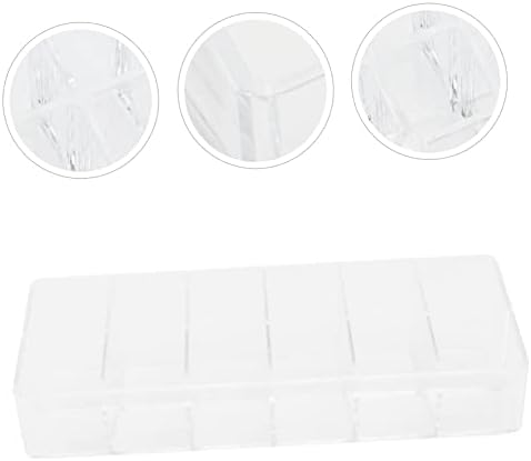 FRCOLOR Transparent Multigrid Lipstick Holder Organizer