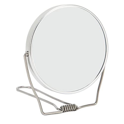 FILFEEL 2 Sided Vanity Mirror with 360 Degree Rotation and Foldable Stand