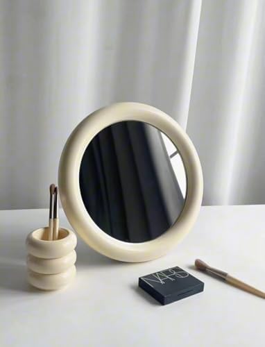 Gugululu 118-Inch Round Desk Mirror with Bracket