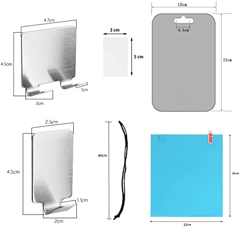 Yosoo Square Anti-Fog Shaving Mirror with Stand