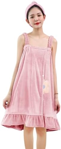 TINAYAUE Women Flower Bath Wrap Dress