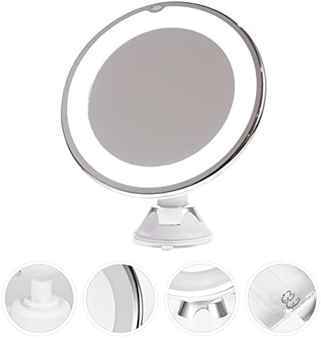 Angoily 10x Magnification LED Makeup Mirror for Women
