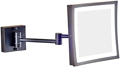 DEIHGE Makeup Mirror 3X Magnification Wall Mounted LED Lighted Vanity Mirror