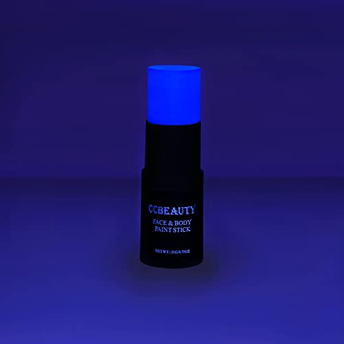 CCBeauty Neon UV Blue Face Body Paint Stick for Halloween Cosplay