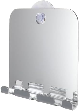 Sonew Fogless Mirror with Shaver Hook and Suction Base
