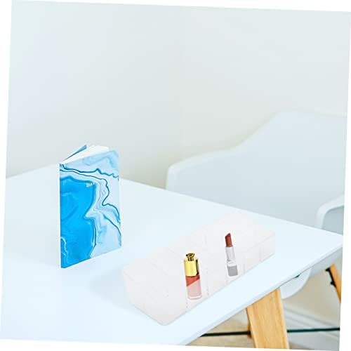 FRCOLOR Transparent Multigrid Lipstick Holder Organizer