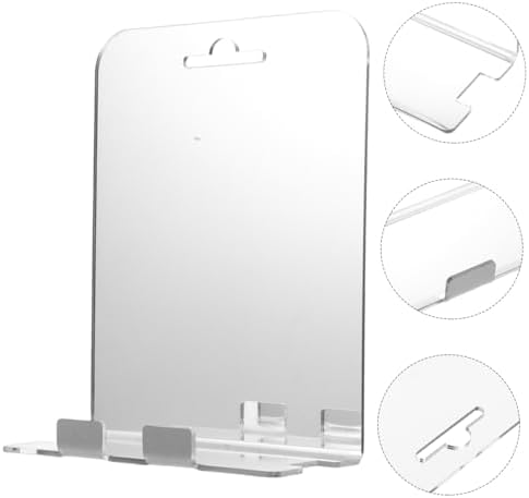 Stainless Steel Hook Anti-Fog Shower Mirror for Men