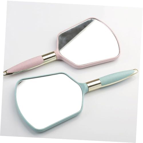 WRITWAA Handheld Vanity Mirror with Ergonomic Handle