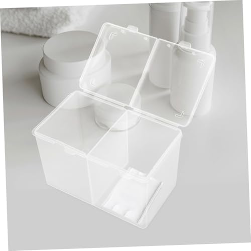 VALICLUD Cotton Pads Storage Box with Compartment