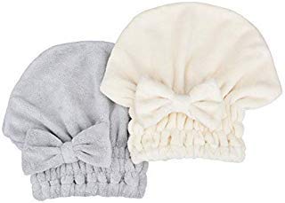 MAYOUTH Microfiber Hair Drying Towel with Bow-Knot Design