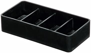 iDesign Sarah Tanno 5 Slot Cosmetic Drawer Organizer Black