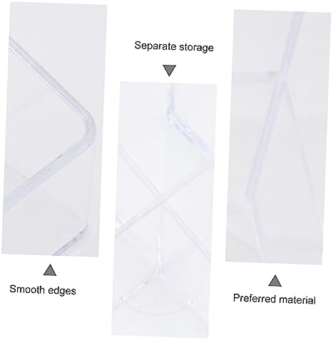 VICASKY Transparent Lip Gloss Storage Case for Lipstick Nail Polish