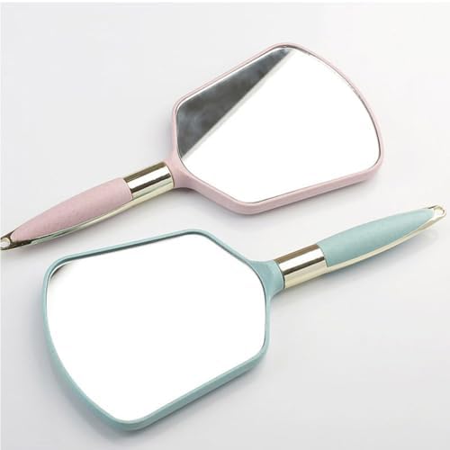 Gatuida Handheld Bathroom Mirror with Handle for Vanity and Travel Use
