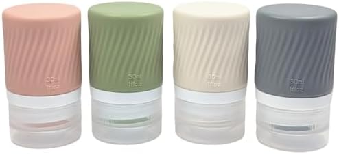 Upstatery 1oz Travel Squeeze Bottles 4-Pack