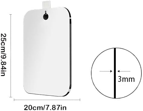 Durable Acrylic Travel Shower Mirror 98x79in